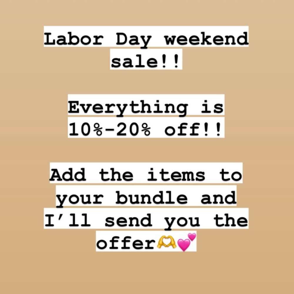 LABOR DAY SALE!!!!